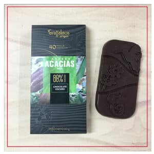 Tableta Acacias 80% Chocolate Oscuro