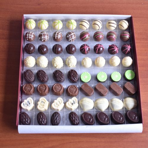 Caja de Chocolates Artesanales 64U - Truffelinos - Bogotá