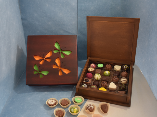 Cajas de Madera - Truffelinos - Chocolates artesanales - Para mamá