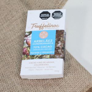Chocolate Arbeláez 70% Naranja y Almendra