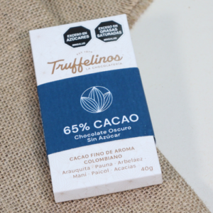 Chocolate 65% Sin Azúcar 40 Gr.