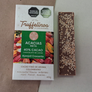 Chocolate de Leche Acacias 40% Ajonjolí
