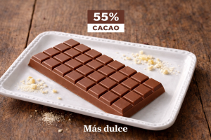 Lee más sobre el artículo Chocolate semiamargo 55%